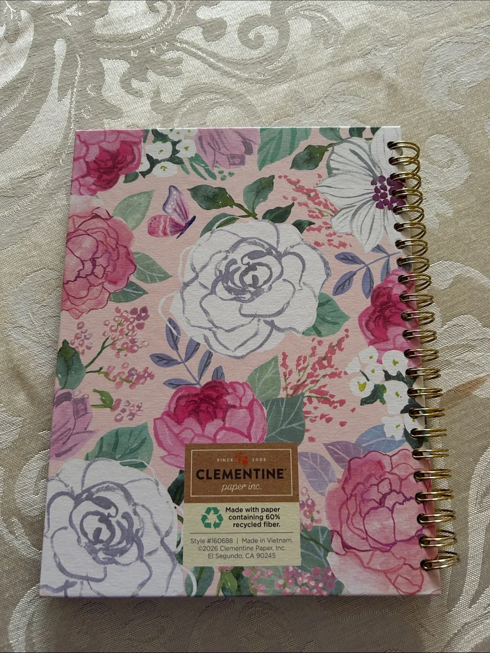 Pink Floral 2026-2027 Planner - 'For I Know The Plans'